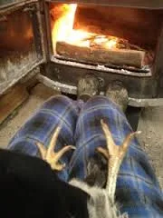Warming Feet by Fire