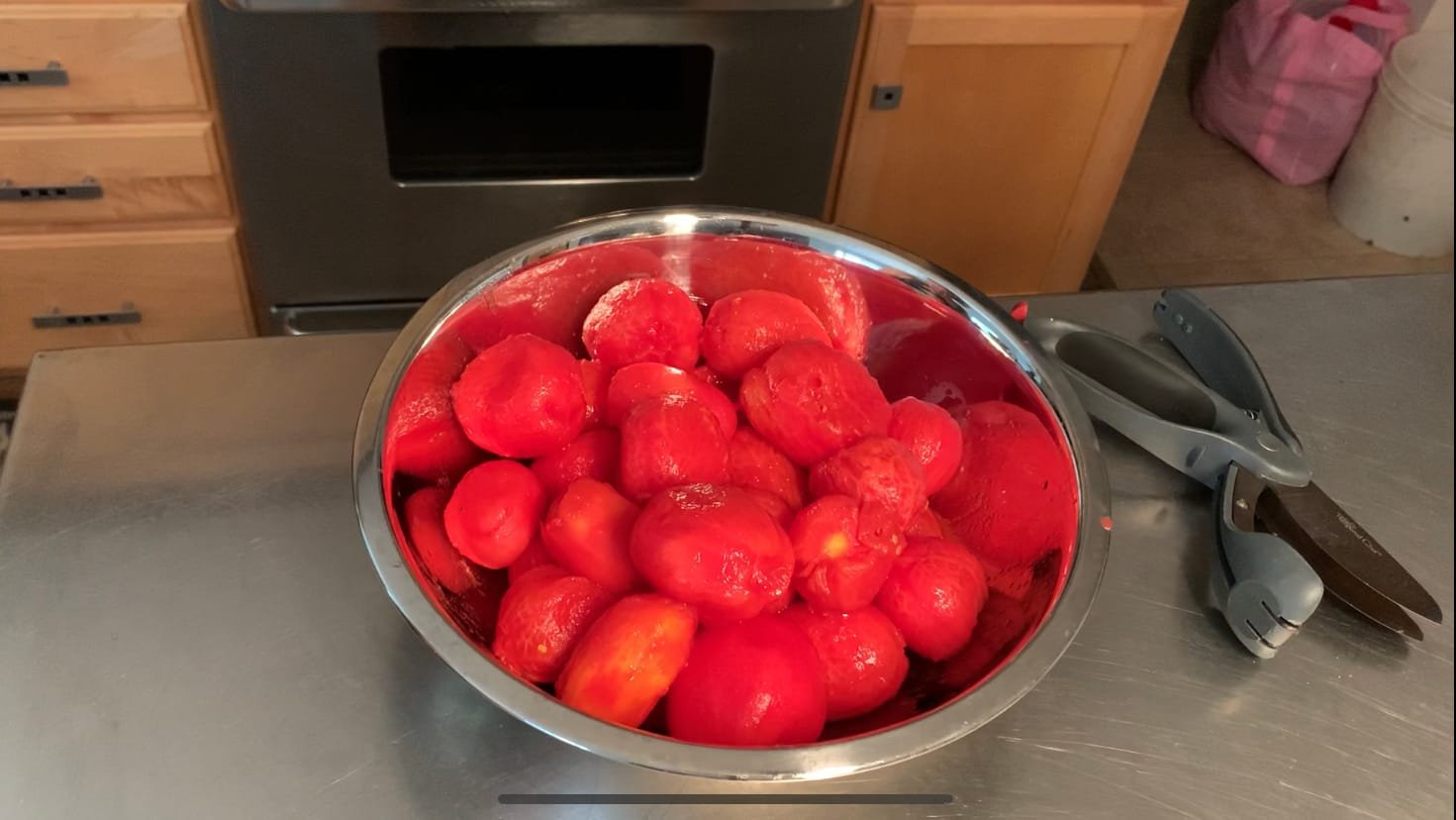 Preparing Tomatoes for Canning The Core and Peel Blanching Method » Wild Heaven Farms
