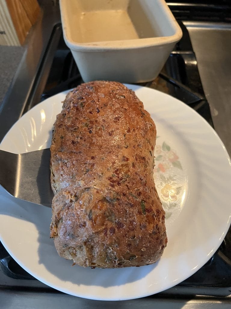 finished dilly onion bread