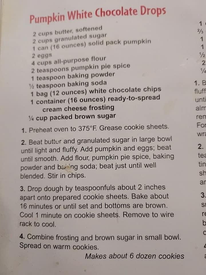 pumpkin christmas cookie recipe