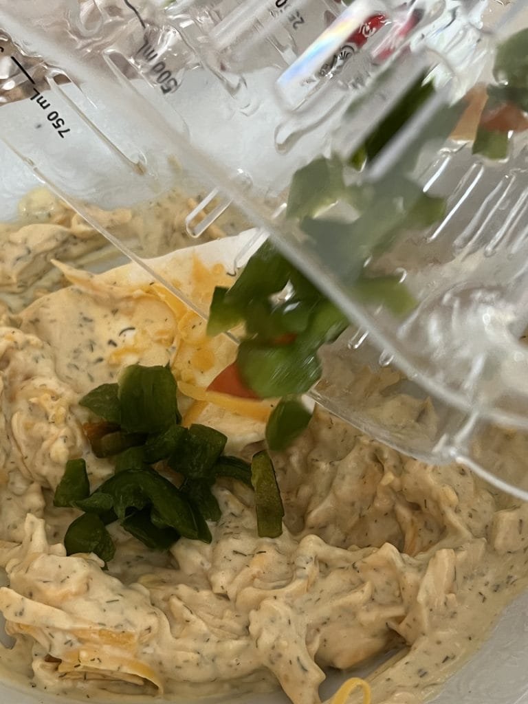 washed freezer peppers