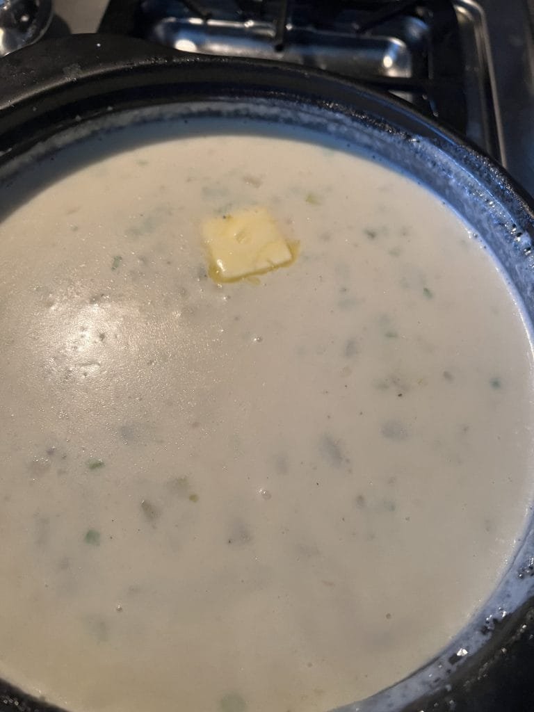 It doesn't take the butter long to melt